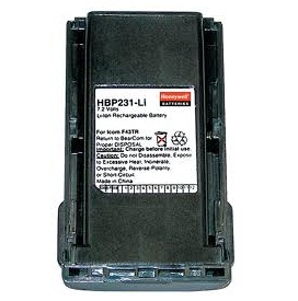 Batteries : GTS-Honeywell BP-231 / BP231 for IC-F14